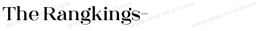 The Rangkings字体转换